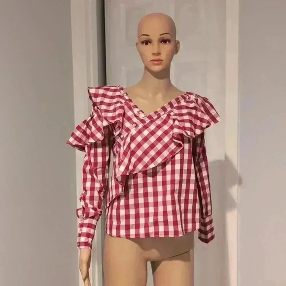 Walter baker gingham Anabella top - Picture 1 of 8